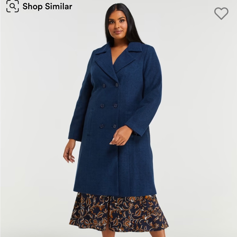 NWT! Navy double breasted winter coat